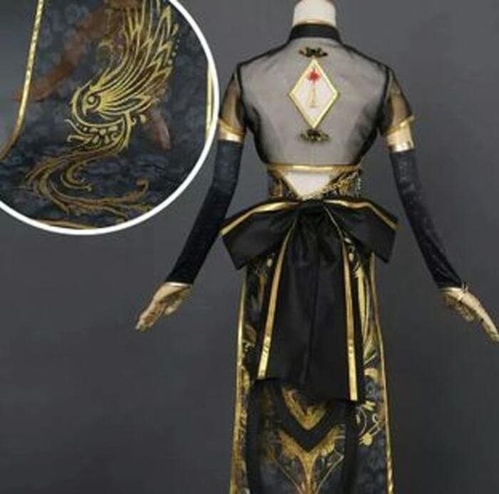 ボカロ風ゴールドチャイナドレス