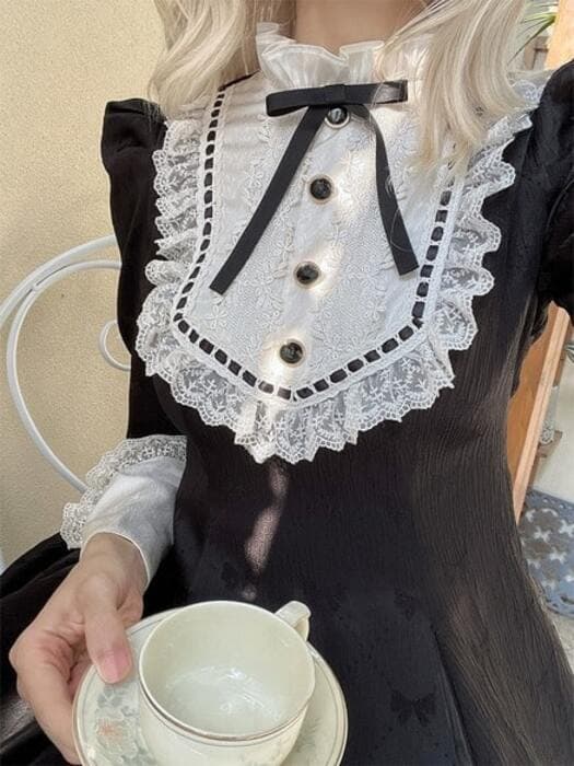 クラシカルメイド風 チャイナワンピース
