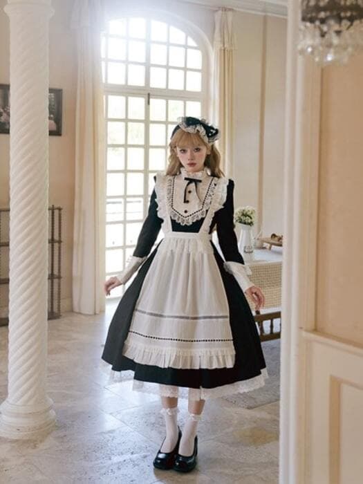 クラシカルメイド風 チャイナワンピース