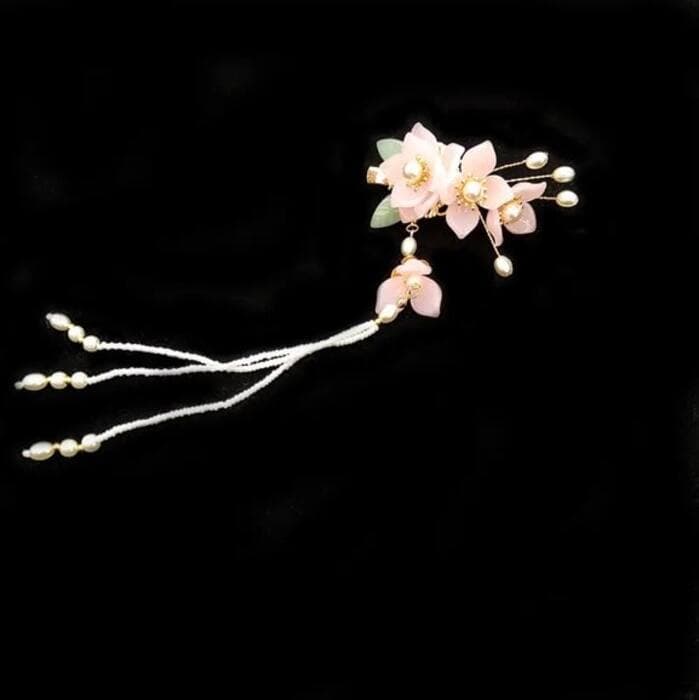 ハンドメイドクラシカルパール チャイナ髪飾り
