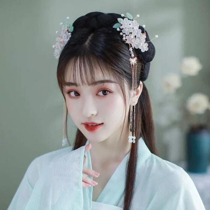 古典花 チャイナ髪飾り