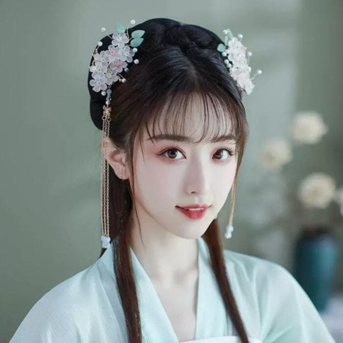古典花 チャイナ髪飾り