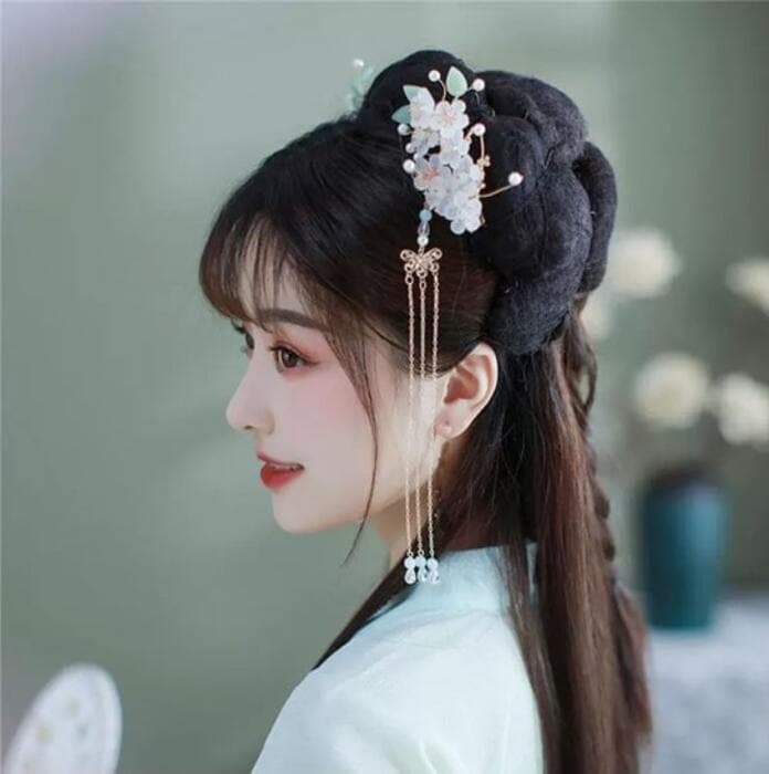 古典花 チャイナ髪飾り