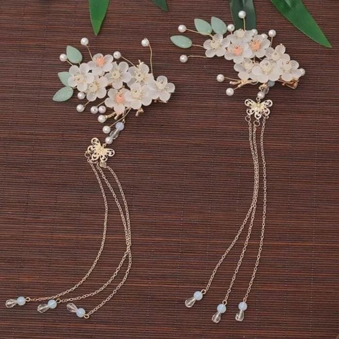 古典花 チャイナ髪飾り