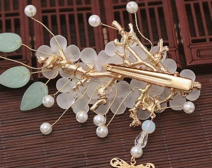 古典花 チャイナ髪飾り