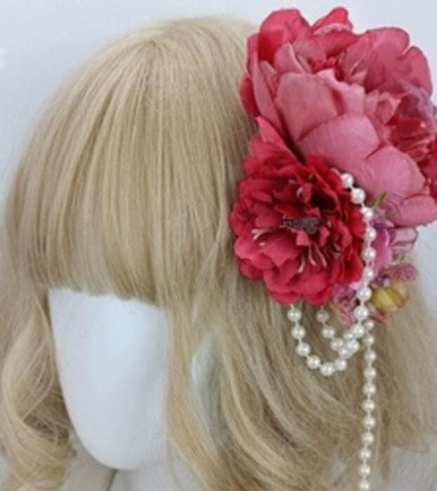 ドライフラワー風 チャイナ髪飾り
