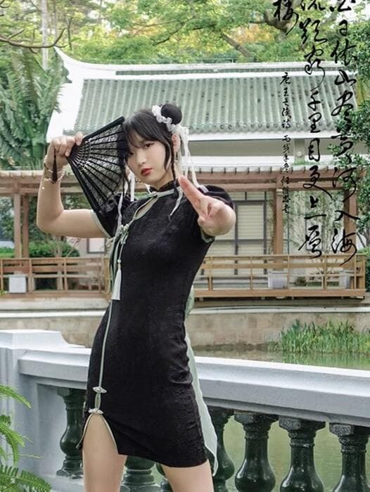 ホワイトレース トラディショナルチャイナ髪飾り