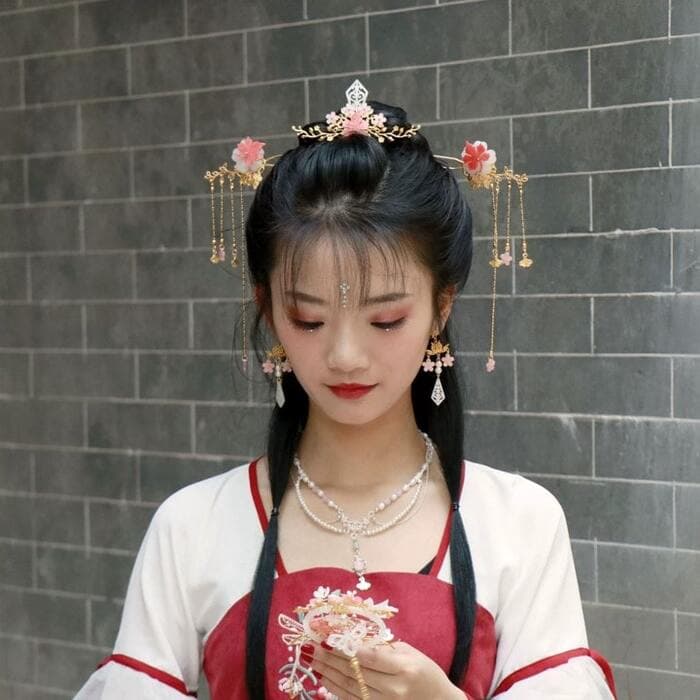 赤楓の美 チャイナ髪飾り