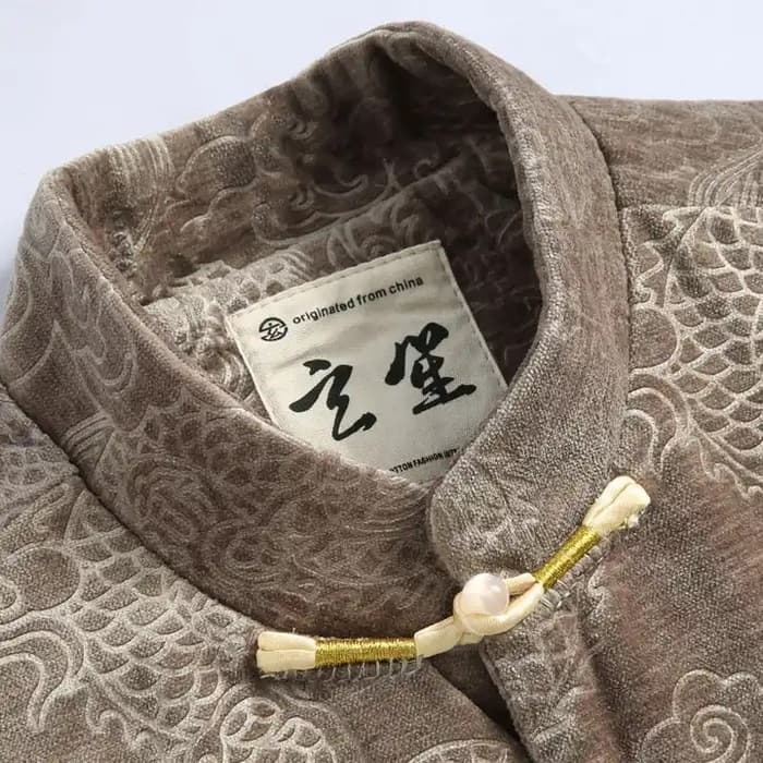 龍の総柄チャイナジャケット