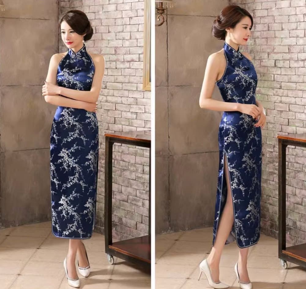 チャイナ服 ノースリーブマーメイドチャイナドレス