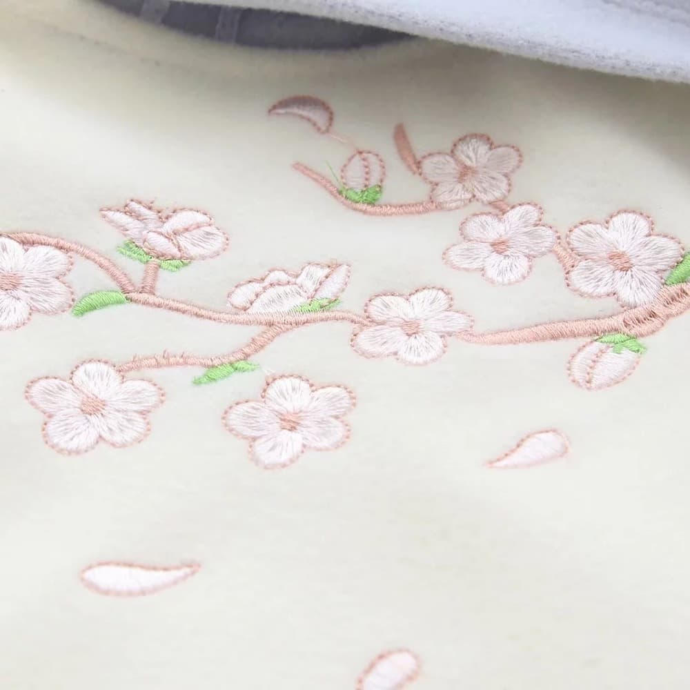 チャイナ服 ホワイトブルー シンプルチャイナデザイン チャイナパーカー