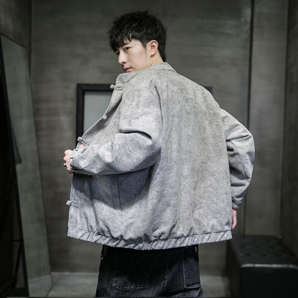 チャイナ服 中華風レトロ カジュアルシャガードジャケット メンズチャイナ
