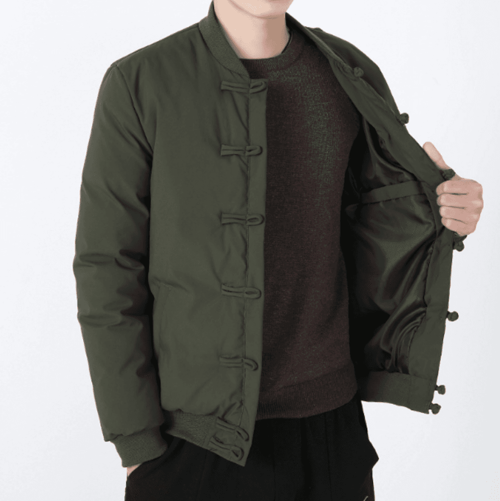 チャイナ服 中綿ジャケット メンズチャイナ