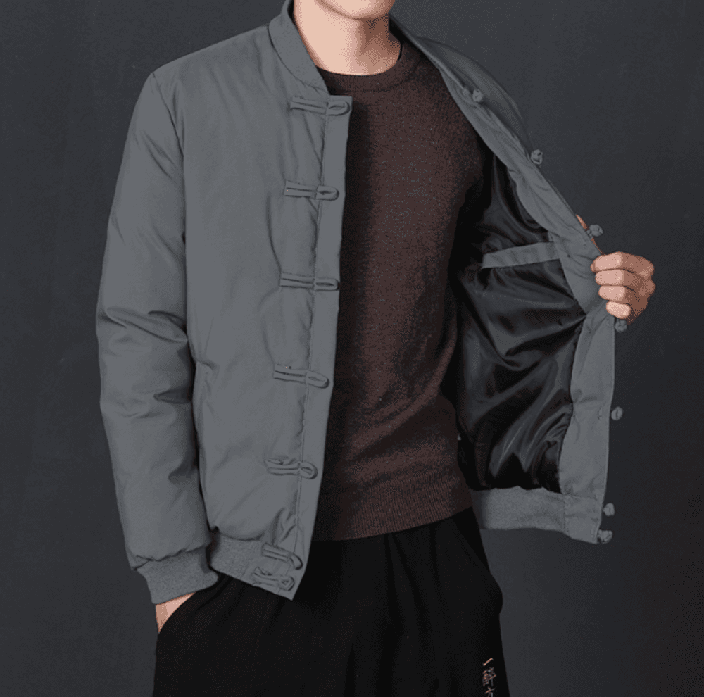 チャイナ服 中綿ジャケット メンズチャイナ