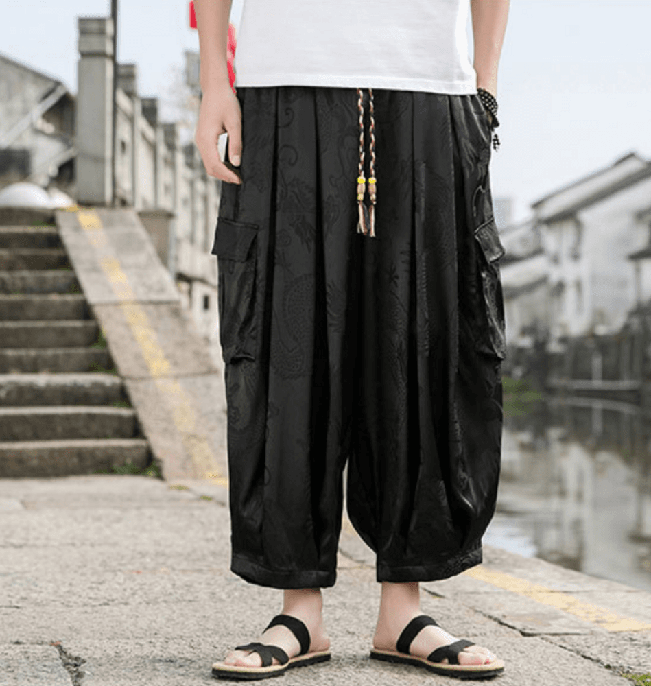 チャイナ服 サムエルチャイナパンツ メンズチャイナ