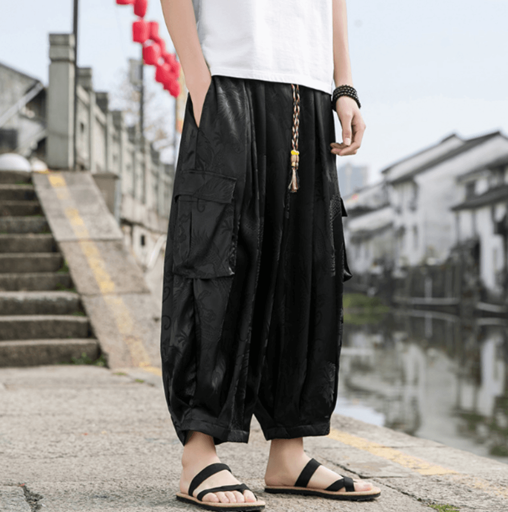チャイナ服 サムエルチャイナパンツ メンズチャイナ