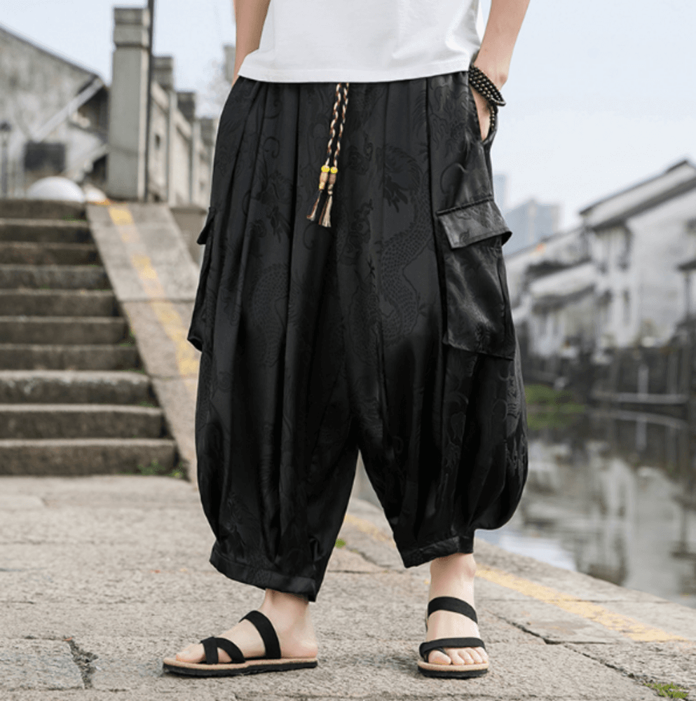 チャイナ服 サムエルチャイナパンツ メンズチャイナ
