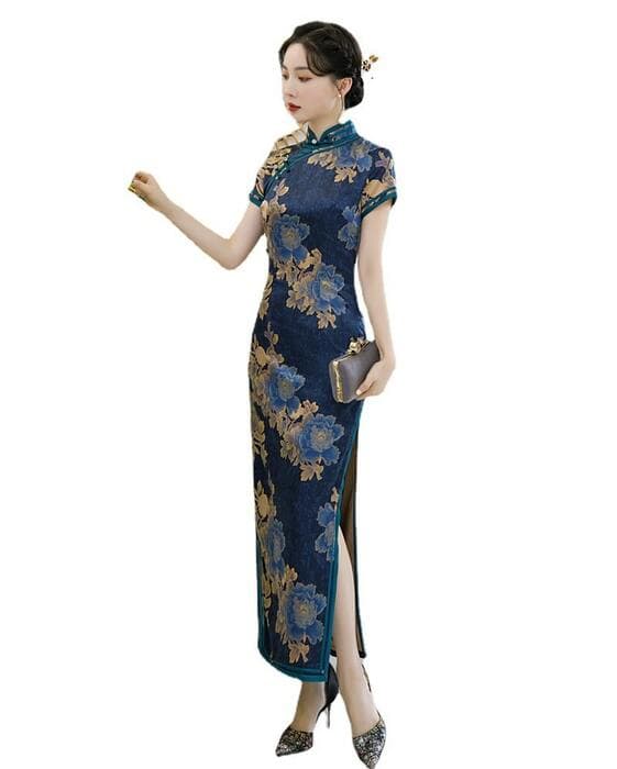 チャイナ服 ボタン柄 チャイナドレス