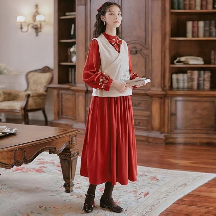 チャイナ服 アートレトロチャイナワンピース