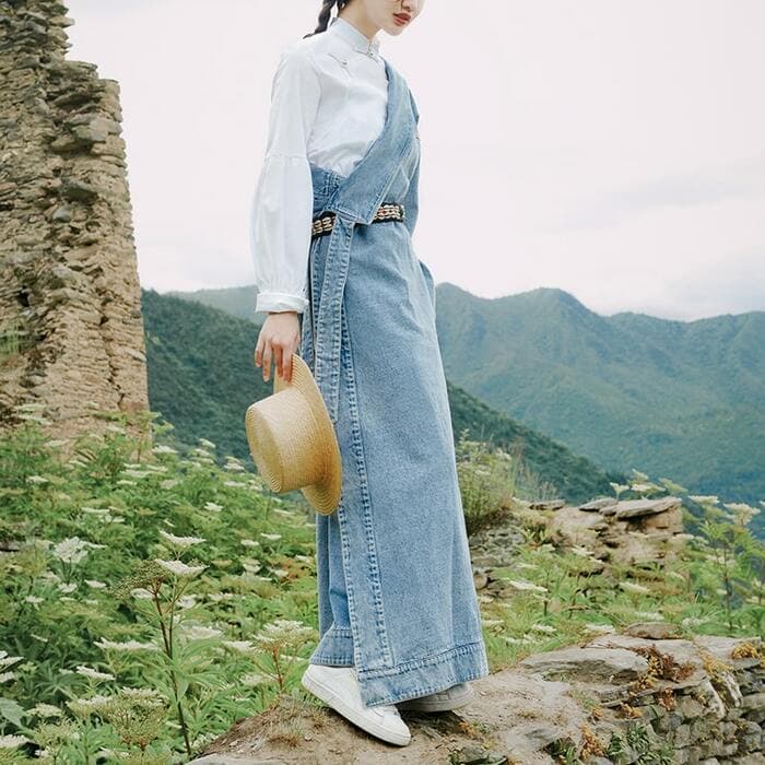 チャイナ服 国潮風シャツ付きセットアップ