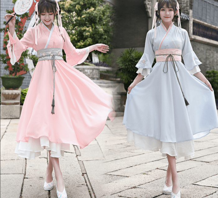チャイナ服 クロスネックスカート チャイナワンピース