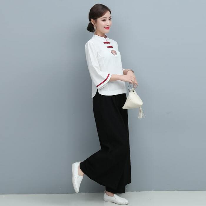 チャイナ服 中華風レトロまチャイナシャツ