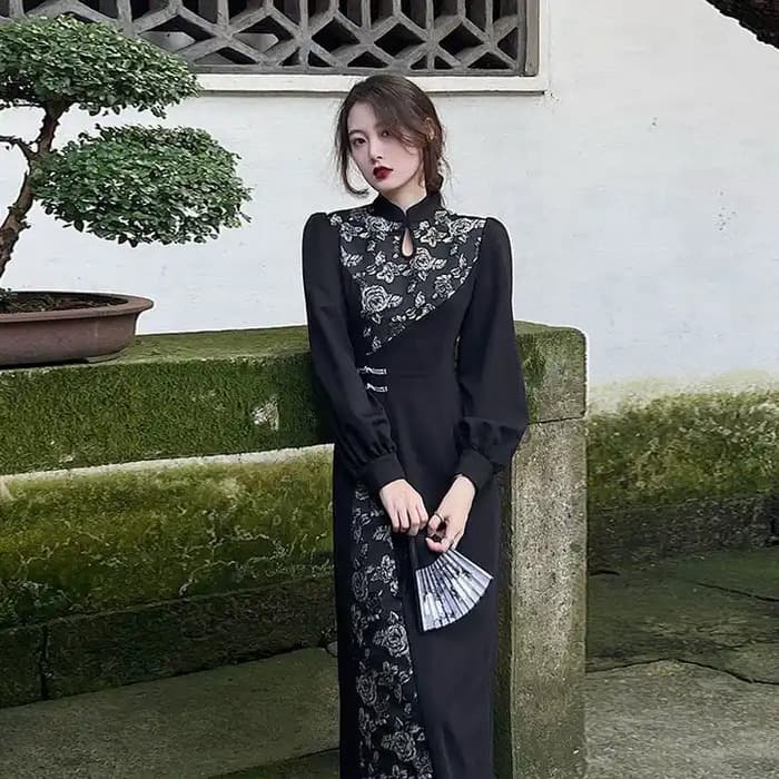 チャイナ服 ゆったり シンブル チャイナドレス