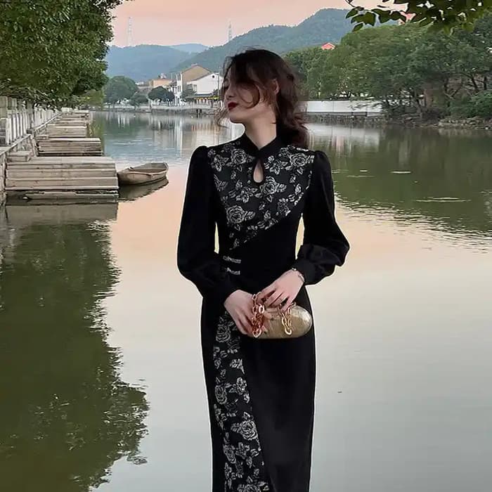 チャイナ服 ゆったり シンブル チャイナドレス