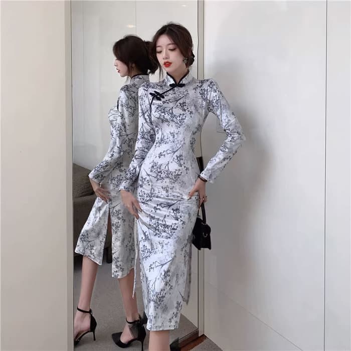 チャイナ服 タイト シルエット チャイナドレス