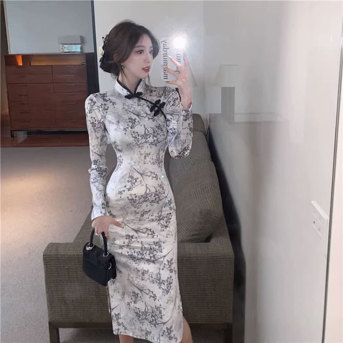 チャイナ服 タイト シルエット チャイナドレス
