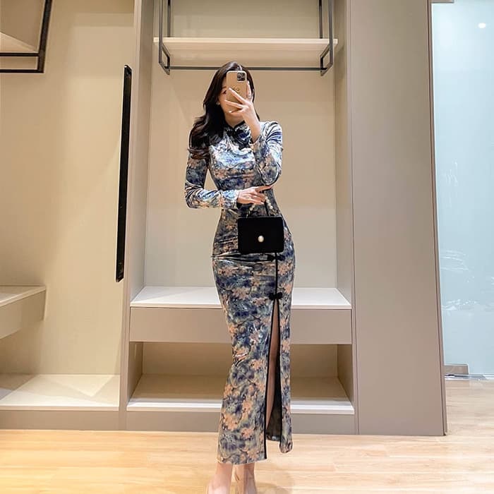 チャイナ服 スタンダードな定番チャイナドレス