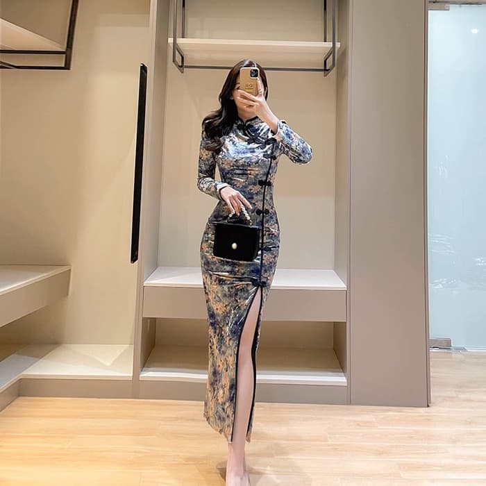 チャイナ服 スタンダードな定番チャイナドレス