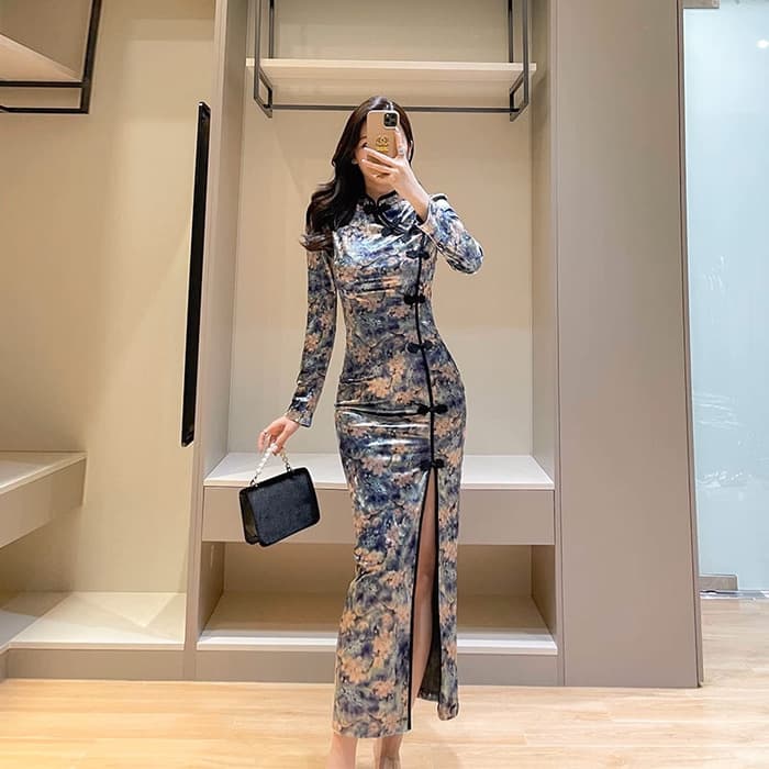 チャイナ服 スタンダードな定番チャイナドレス