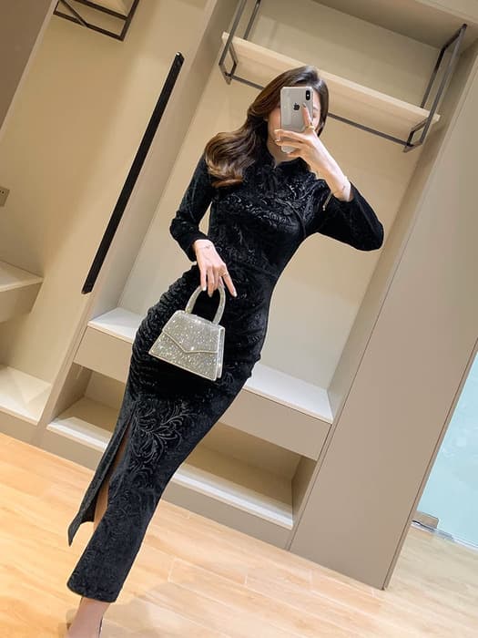 チャイナ服 レトロかわいいチャイナドレス