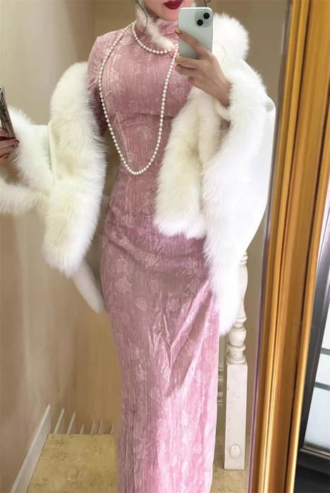 チャイナ服 ゴージャスピンク チャイナドレス