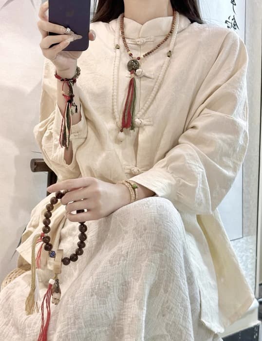 チャイナ服 オーバーサイズなチャイナブラウス