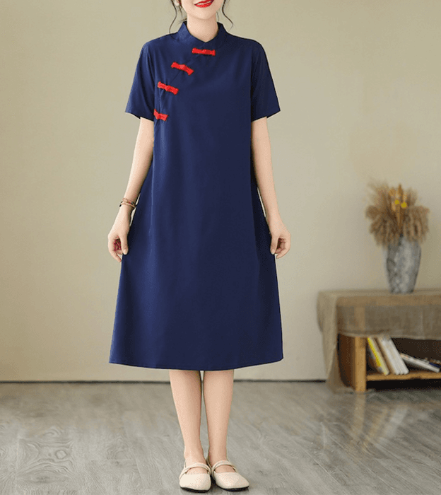 チャイナ服 Aラインチャイナワンピース