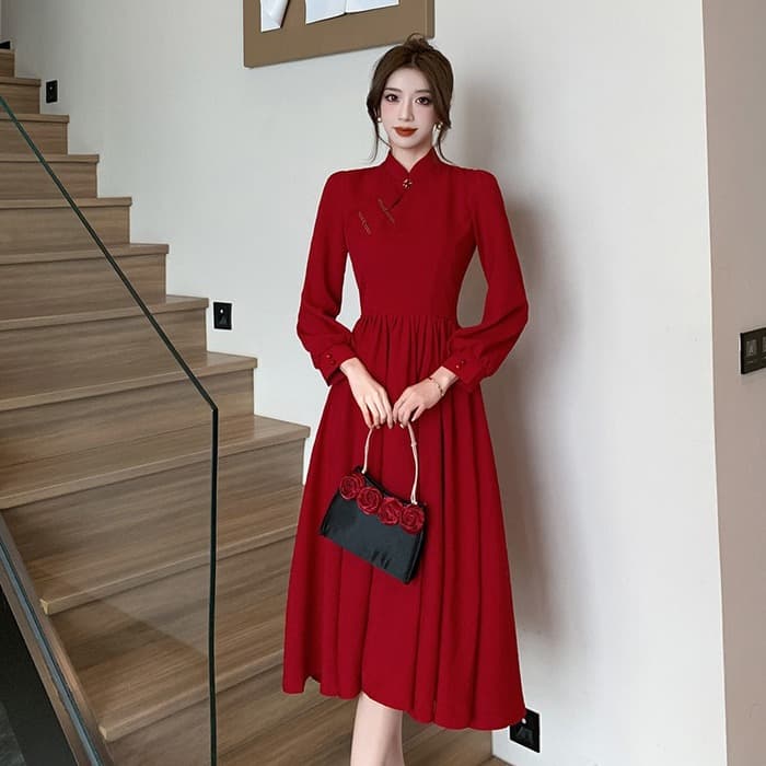 チャイナ服 クラシカルチャイナワンピース