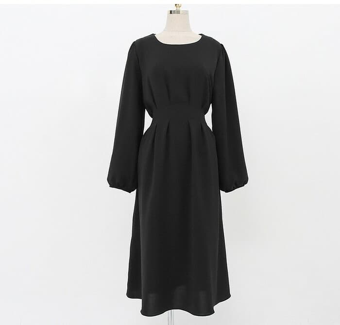チャイナ服 フレアスカート シンプルリボンチャイナワンピース