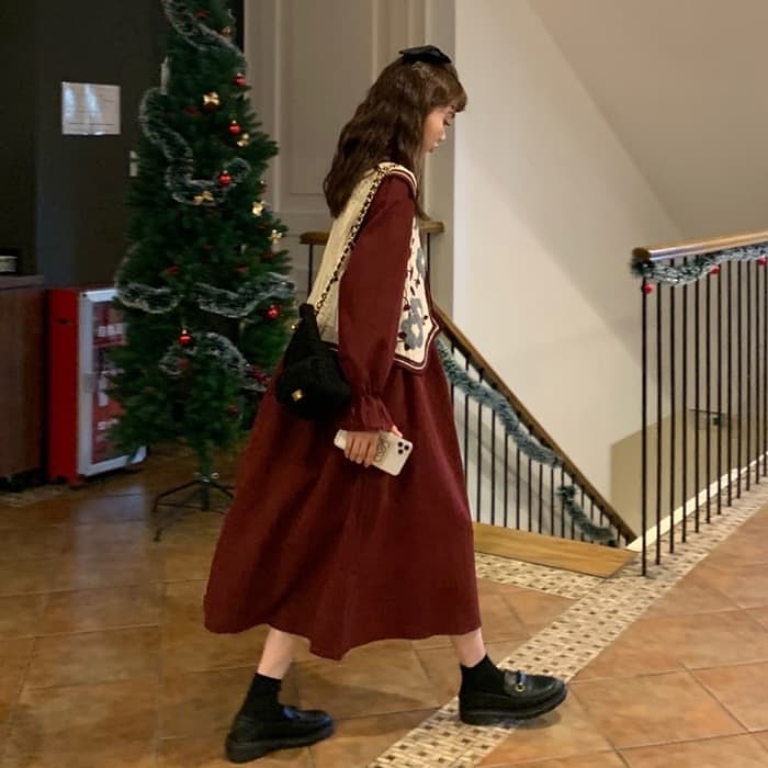 チャイナ服 レトロカジュアル フラワーチャイナワンピース