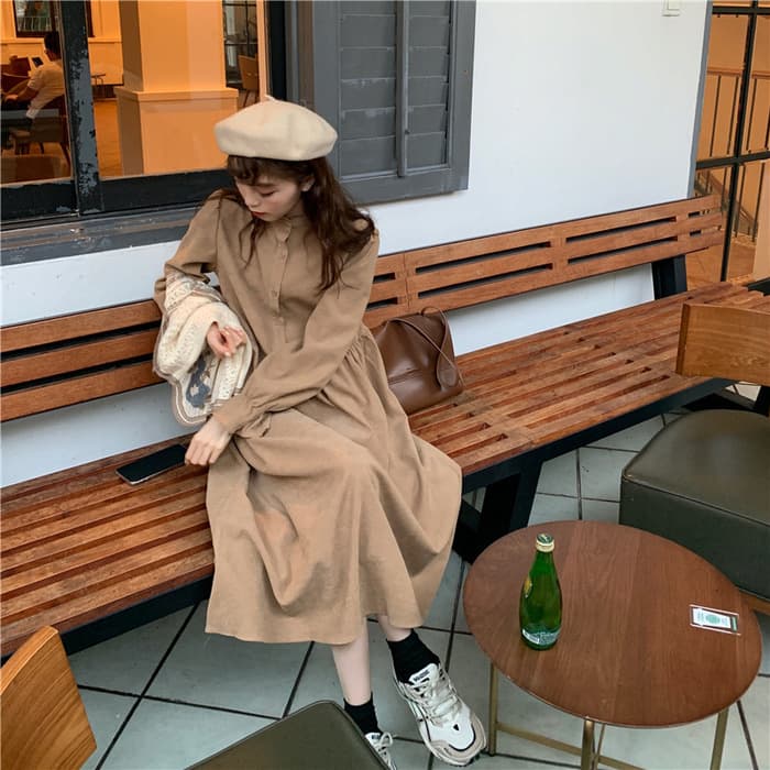 チャイナ服 レトロカジュアル フラワーチャイナワンピース