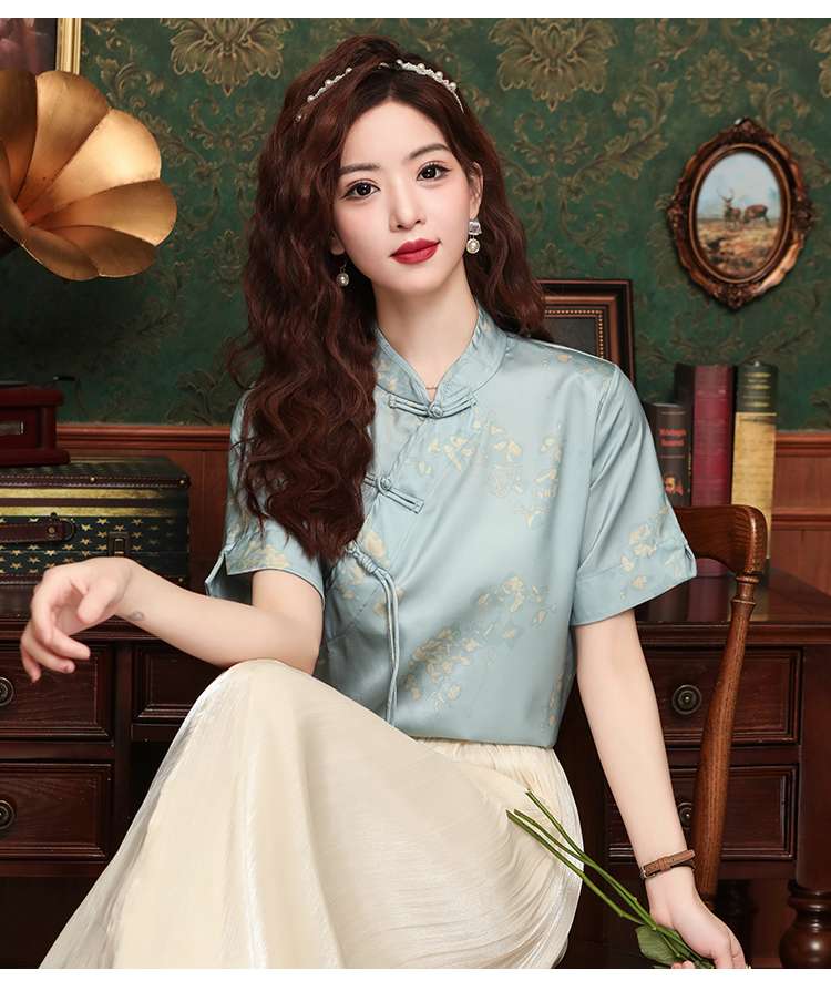チャイナ服 涼しく着られる 大人のチャイナトップス