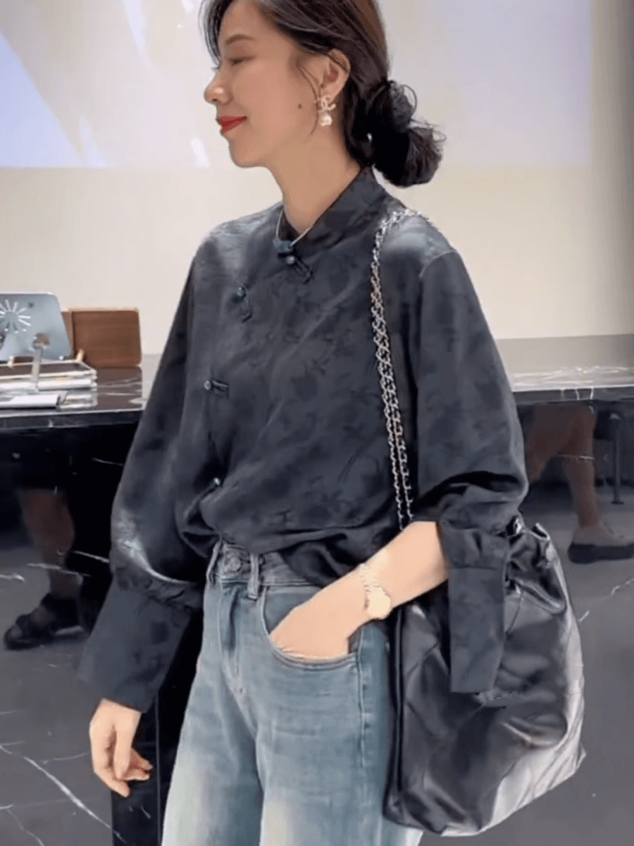 チャイナ服 チャイナカラー ブラウス