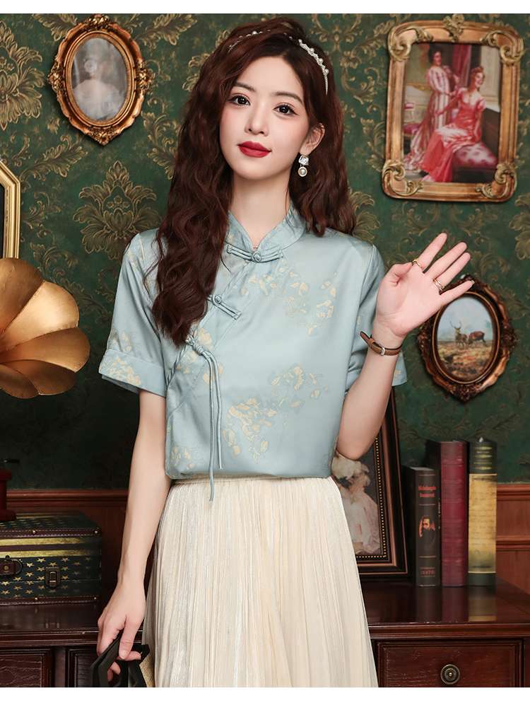 チャイナ服 涼しく着られる 大人のチャイナトップス