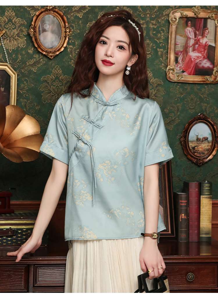 チャイナ服 涼しく着られる 大人のチャイナトップス