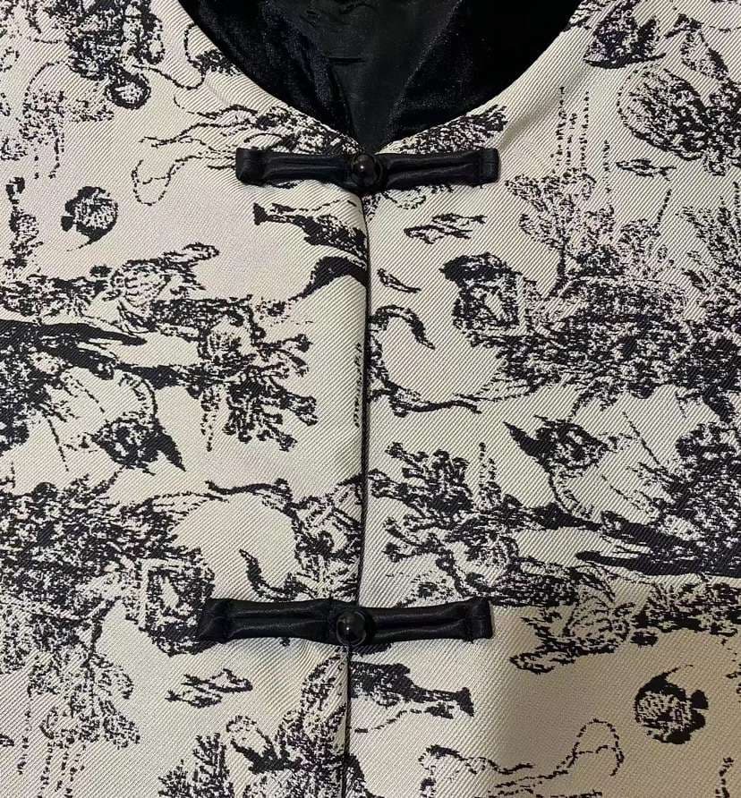 チャイナ服 花柄刺繍チャイナベスト