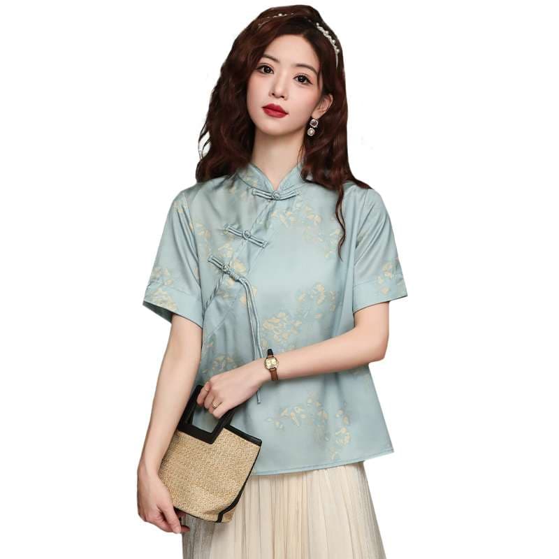 チャイナ服 涼しく着られる 大人のチャイナトップス