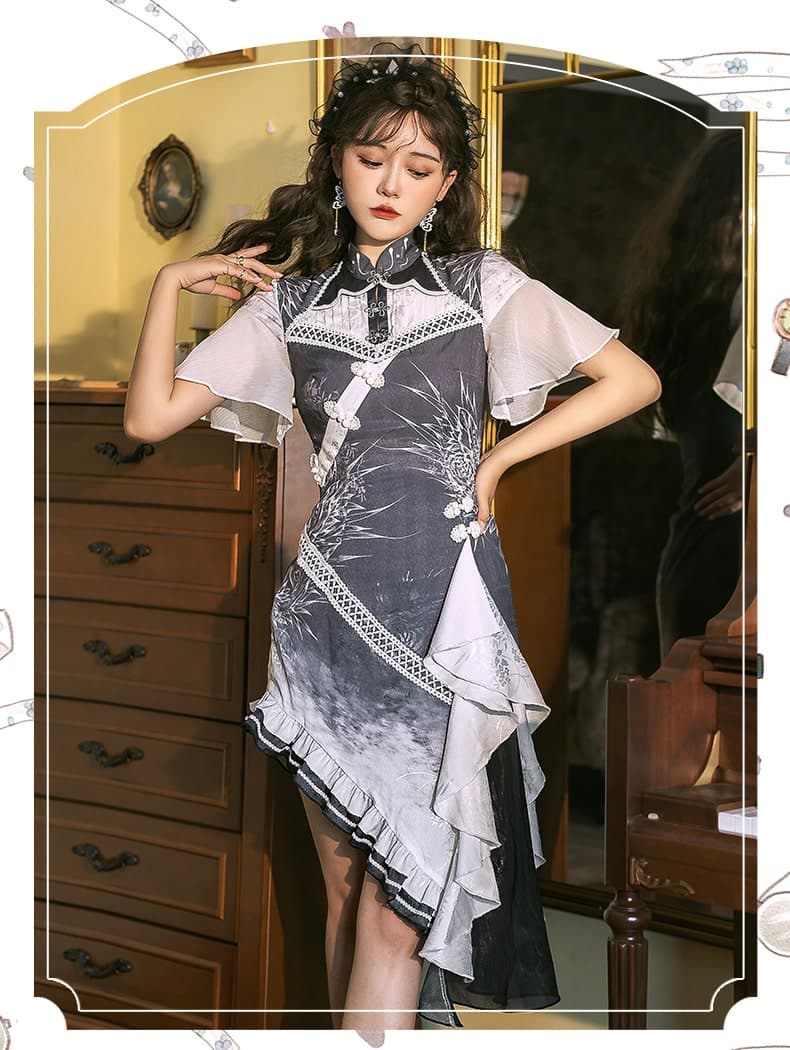 中華ロリータ チャイナドレス風ロリータ2awyワンピース ロリータファッション