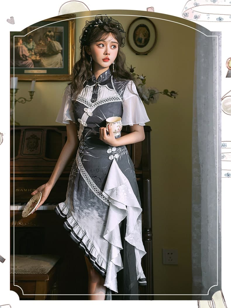 中華ロリータ チャイナドレス風ロリータ2awyワンピース ロリータファッション