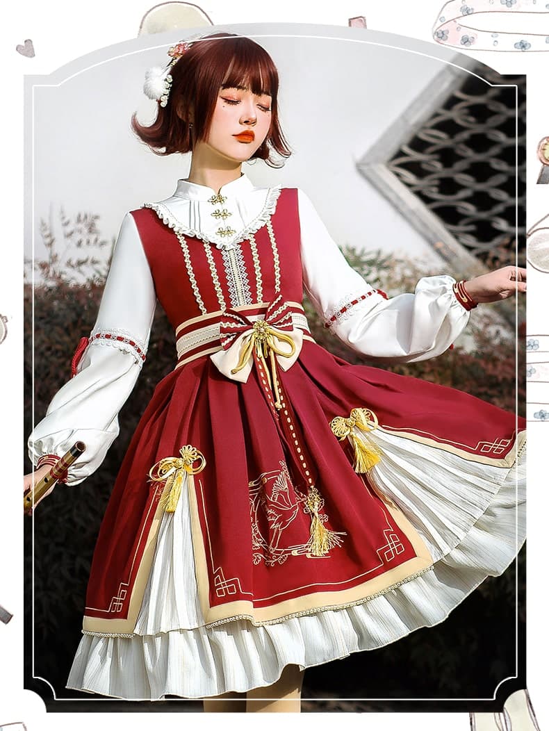 中華ロリータ チャイニーズウィターワンピース ロリータファッション